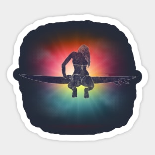 Summer Surfer Sticker